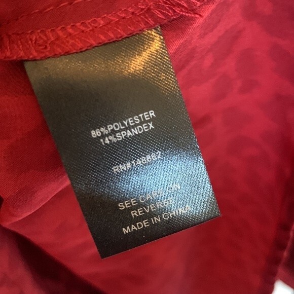 Torrid Satin Animal Leopard Print Button Front Blouse 3X - Picture 11 of 11